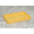 Delivery Tray Plastic 3.5" Deep Yellow Delivery Tray Plastic 3.5" Deep Yellow